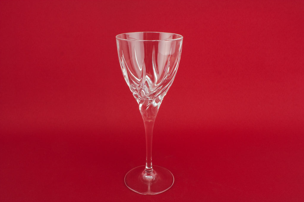 4 crystal wine glasses