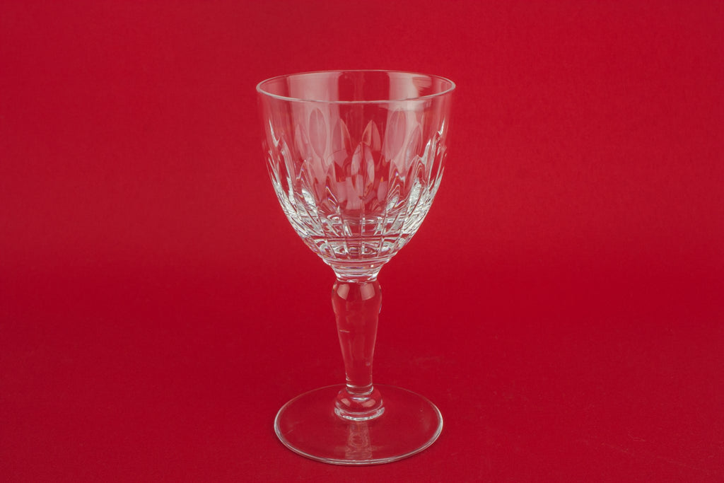 Crystal wine glass