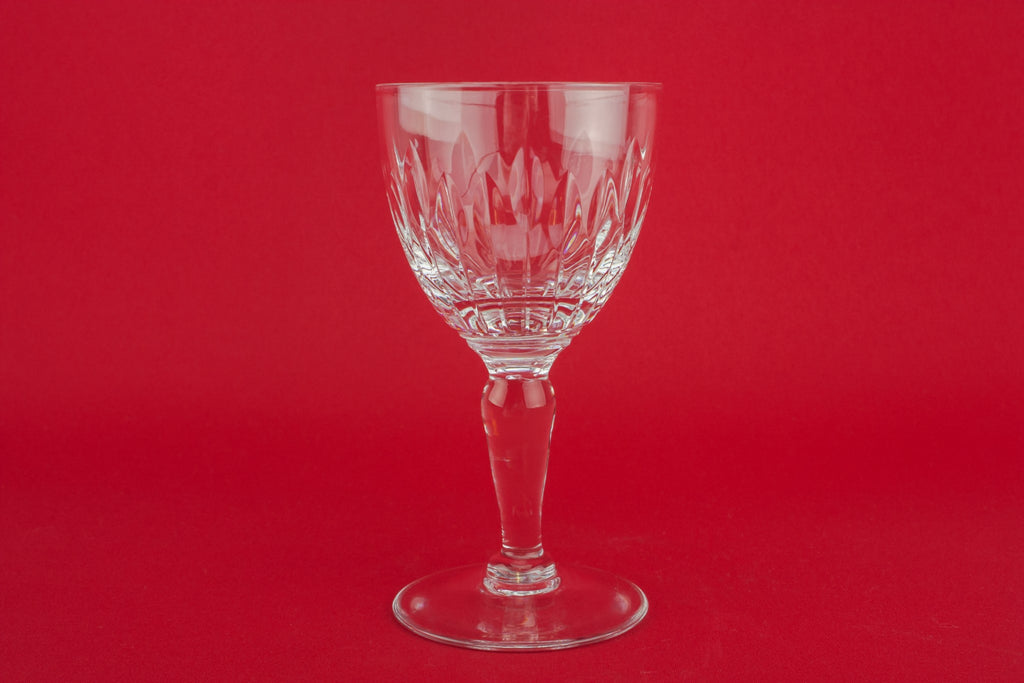 Crystal wine glass