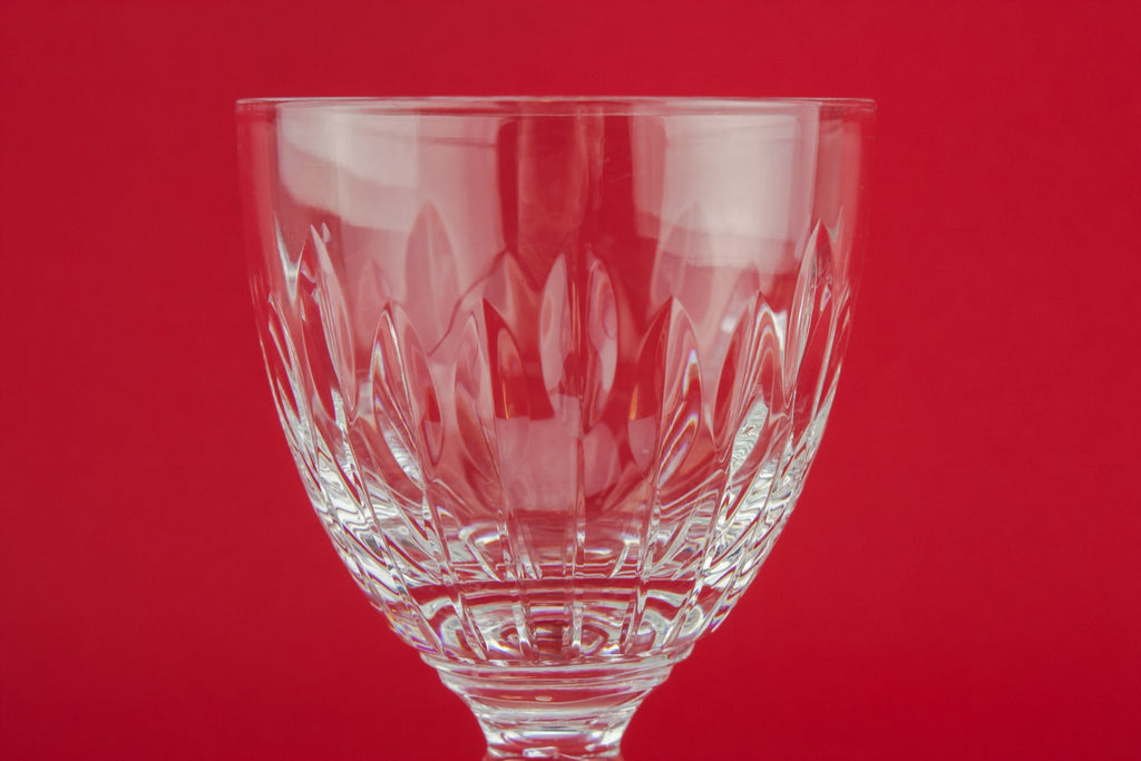 Crystal wine glass