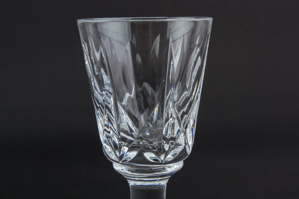 2 crystal port glasses