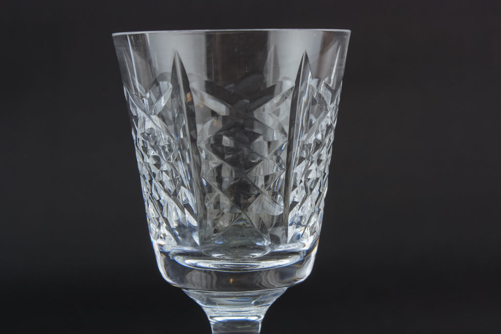 4 cut glass shot glasses