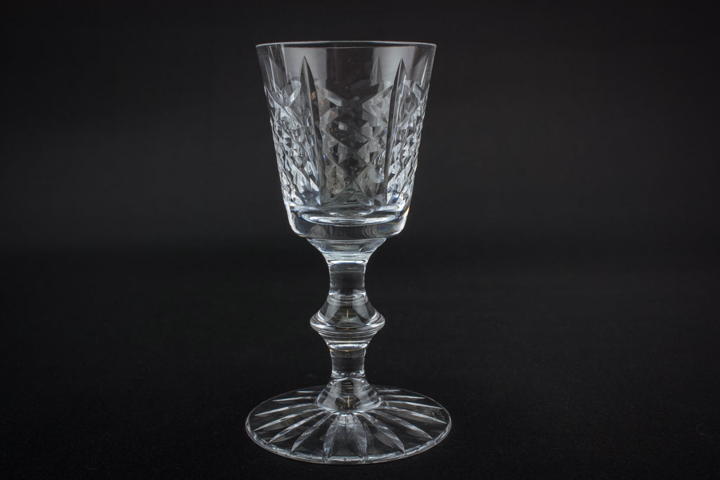 4 cut glass shot glasses