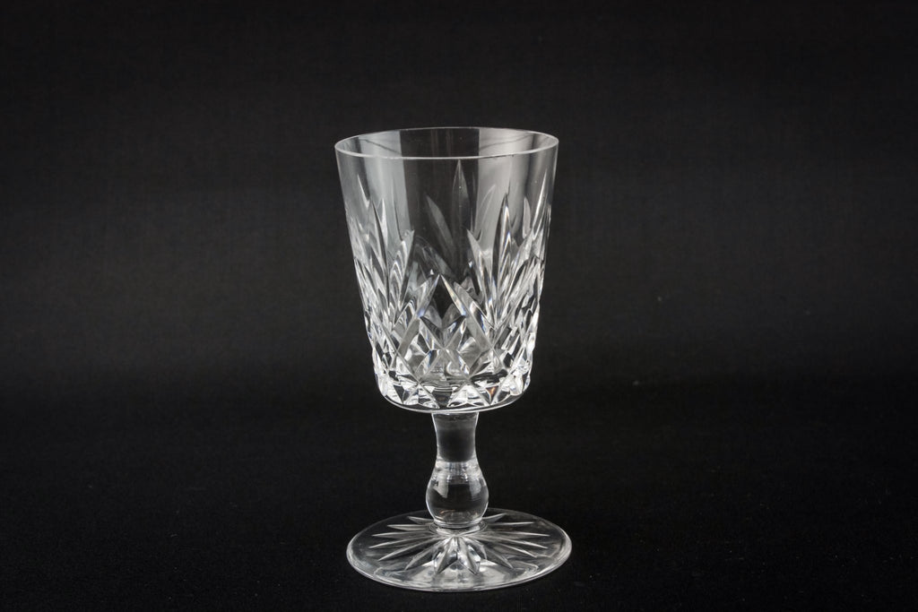 4 crystal port glasses