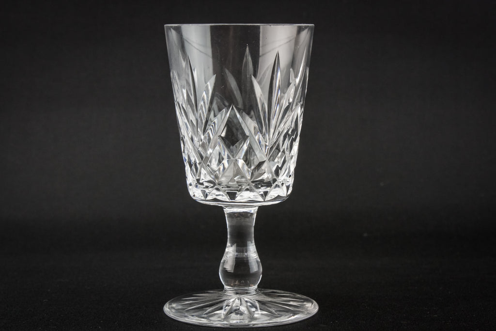 4 crystal port glasses