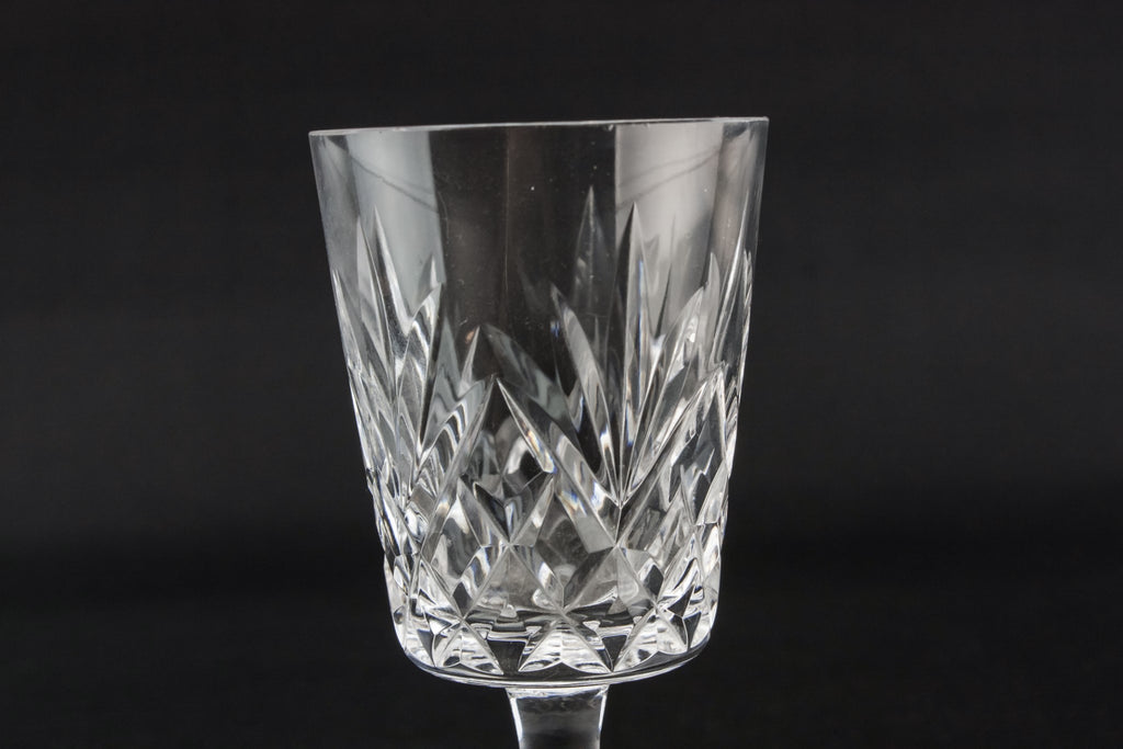 4 crystal port glasses