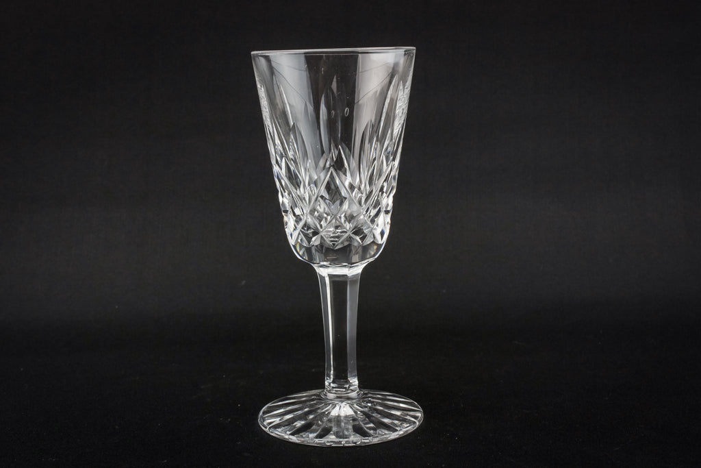 6 crystal port glasses