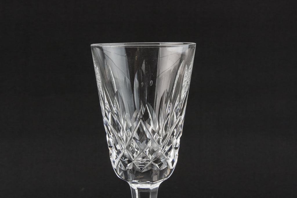 6 crystal port glasses