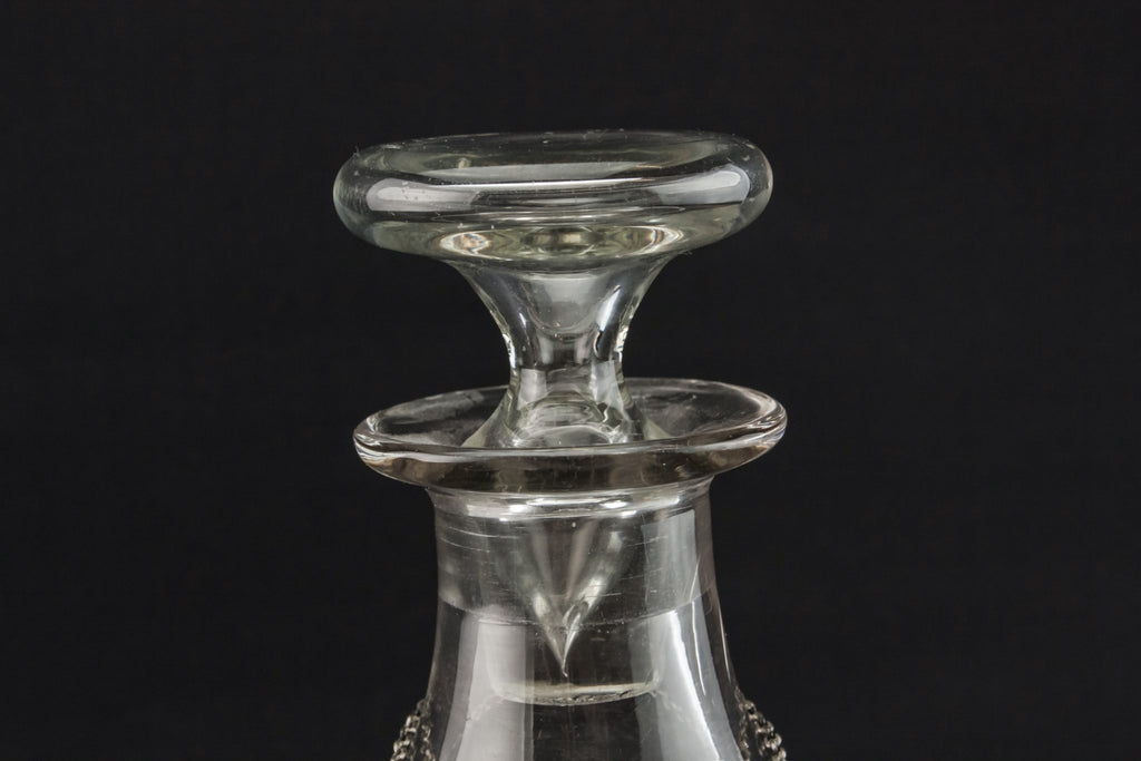 Blown glass square decanter