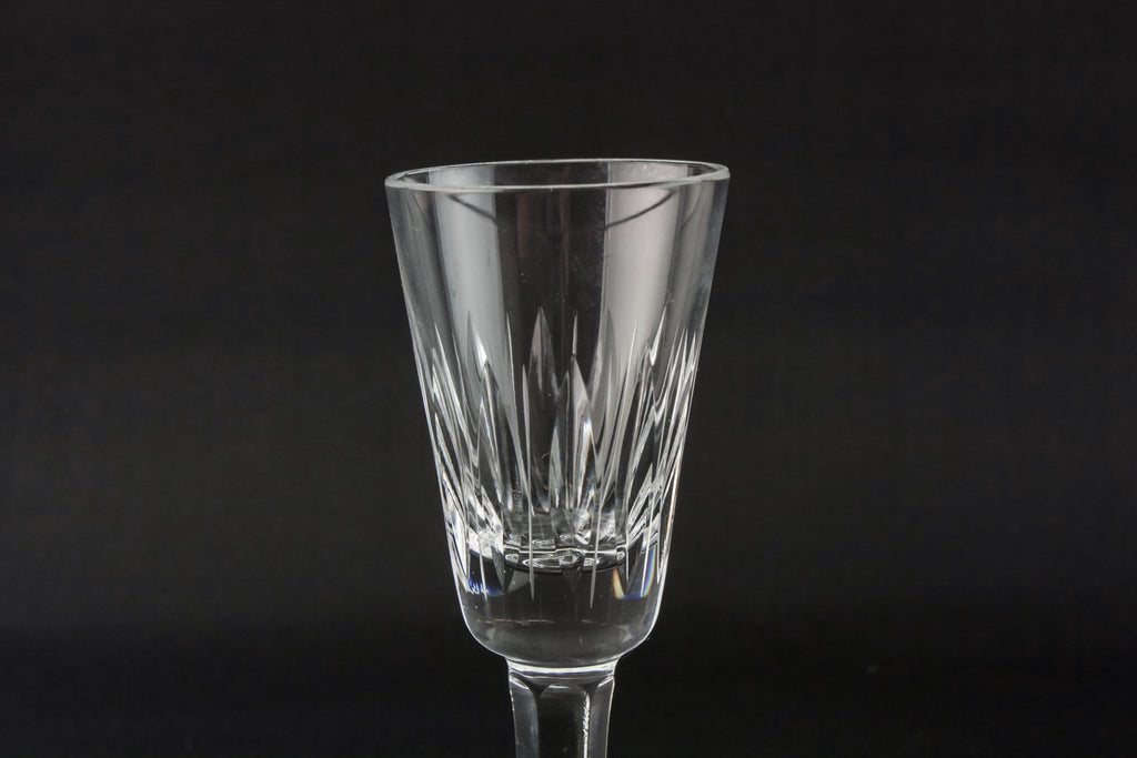 3 crystal port glasses