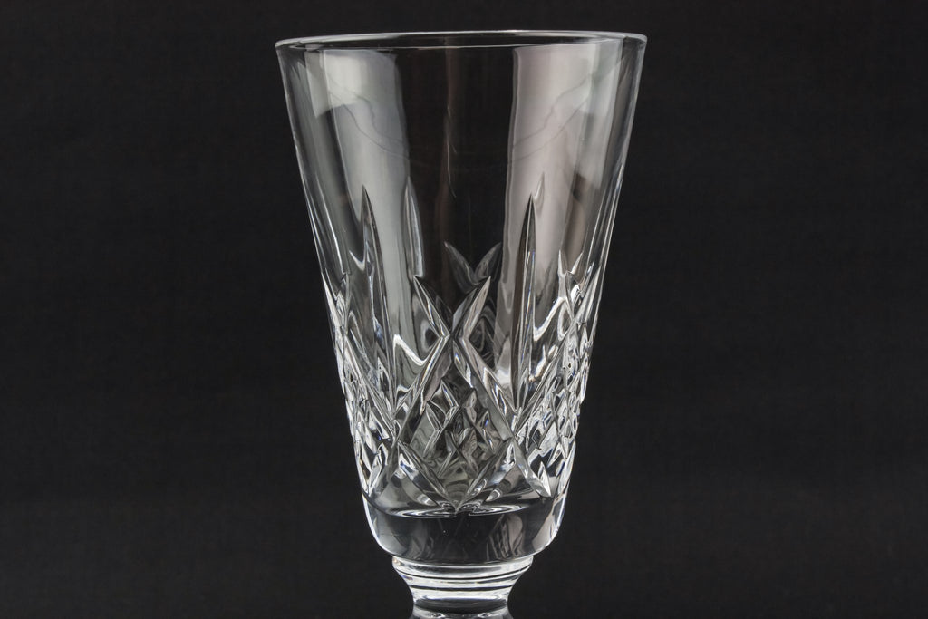 6 fluted wine glasses
