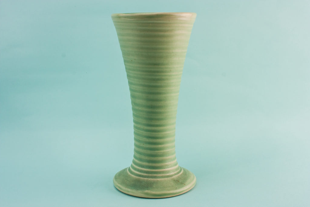Modernist green vase