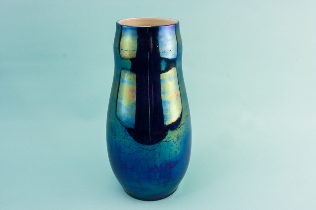 Blue lustre vase