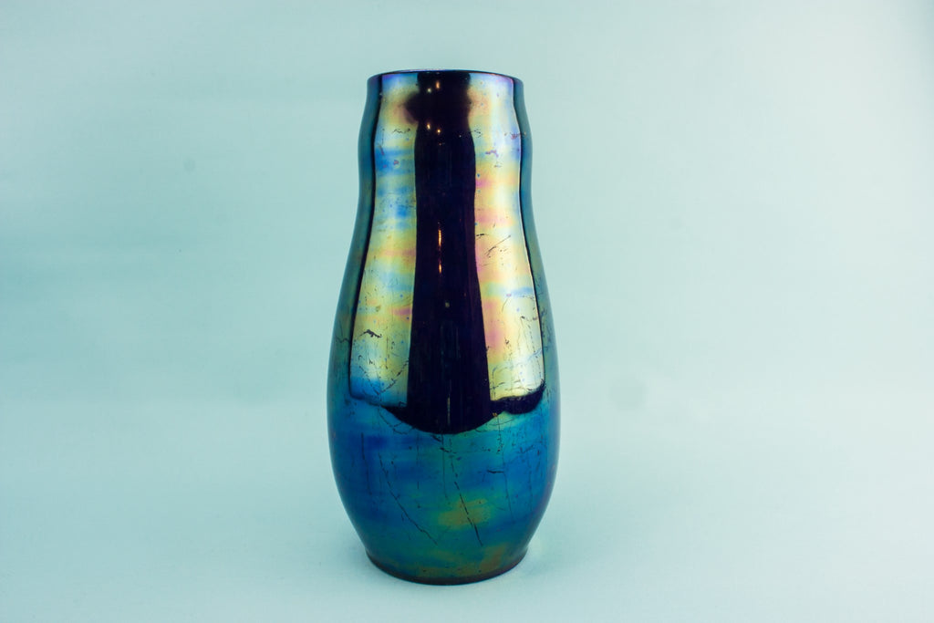 Blue lustre vase