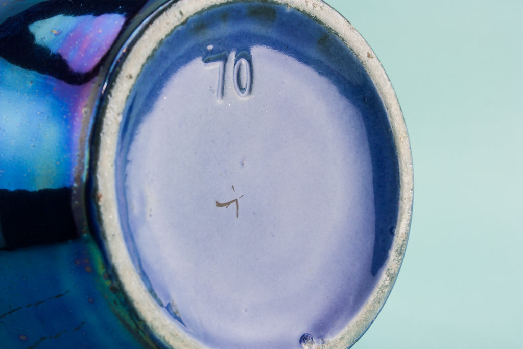 Blue lustre vase