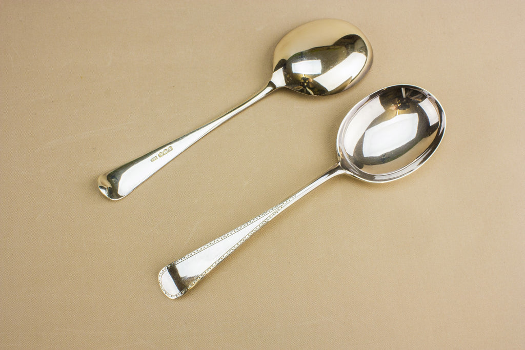 Sterling silver dessert set