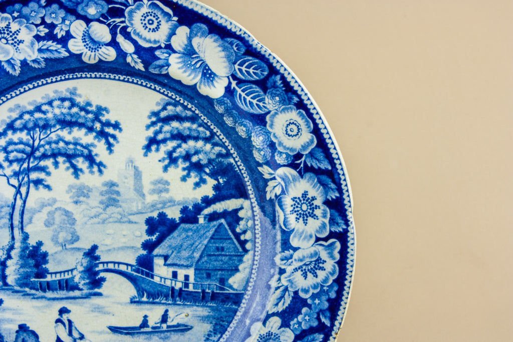 Victorian pottery serving dish