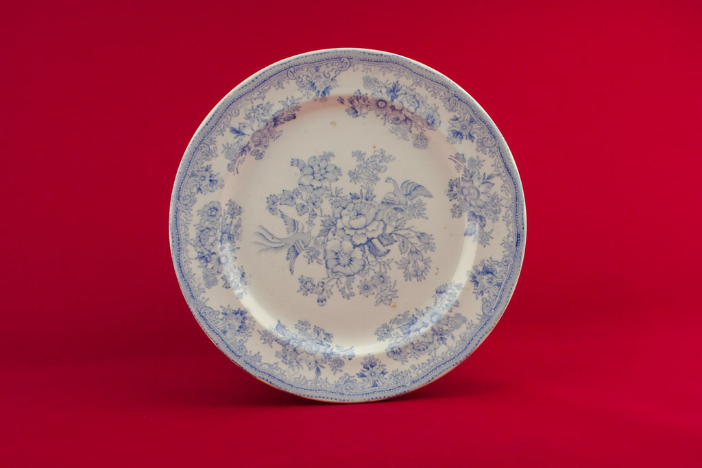 Blue and white serving dish