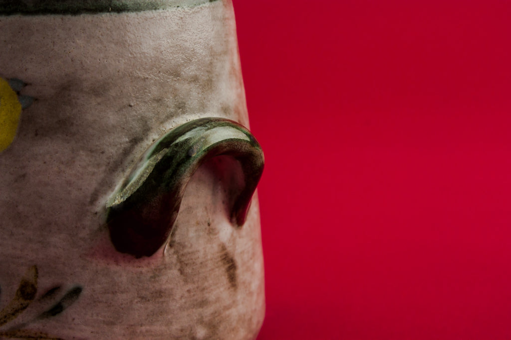Floral condiment pot