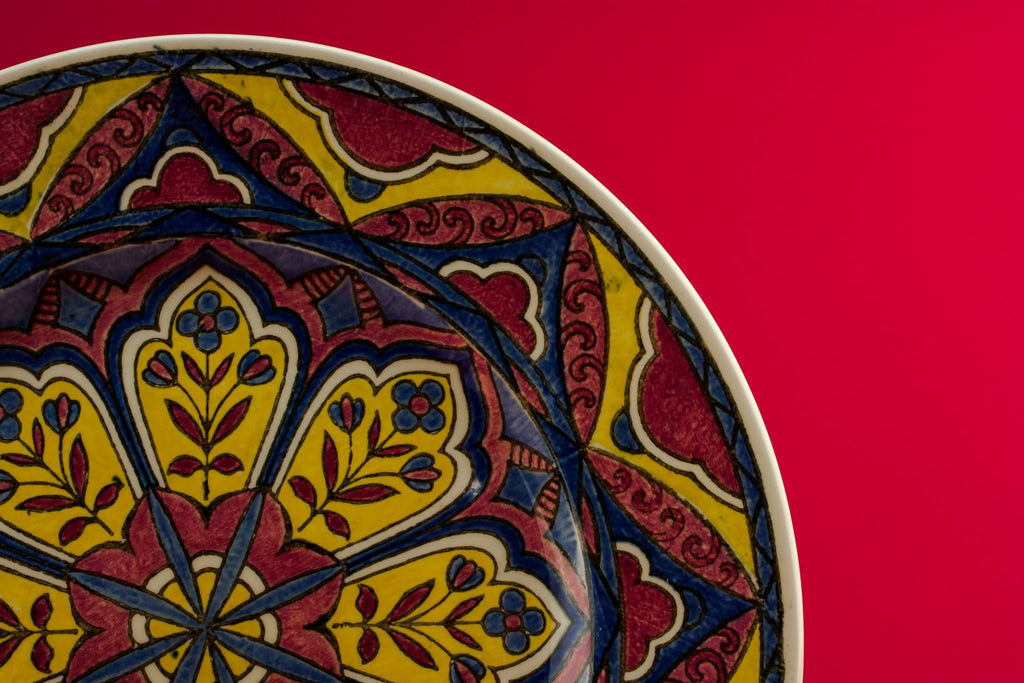 Art Deco pottery serving dish