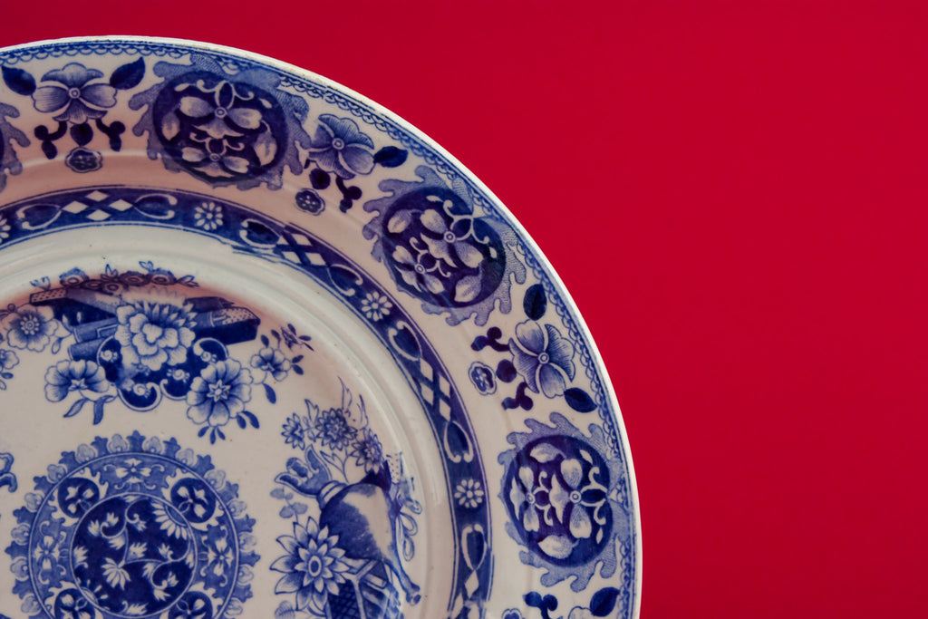 Spode blue serving bowl