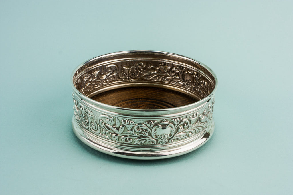 Sterling silver coaster