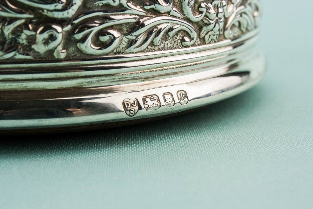 Sterling silver coaster