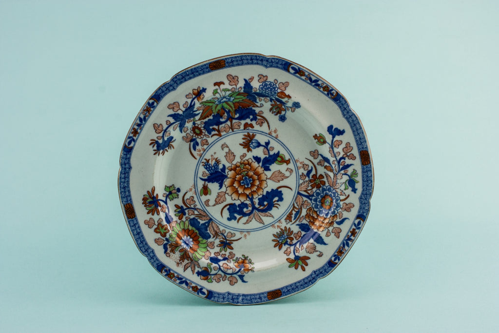 Blue and white serving bowl