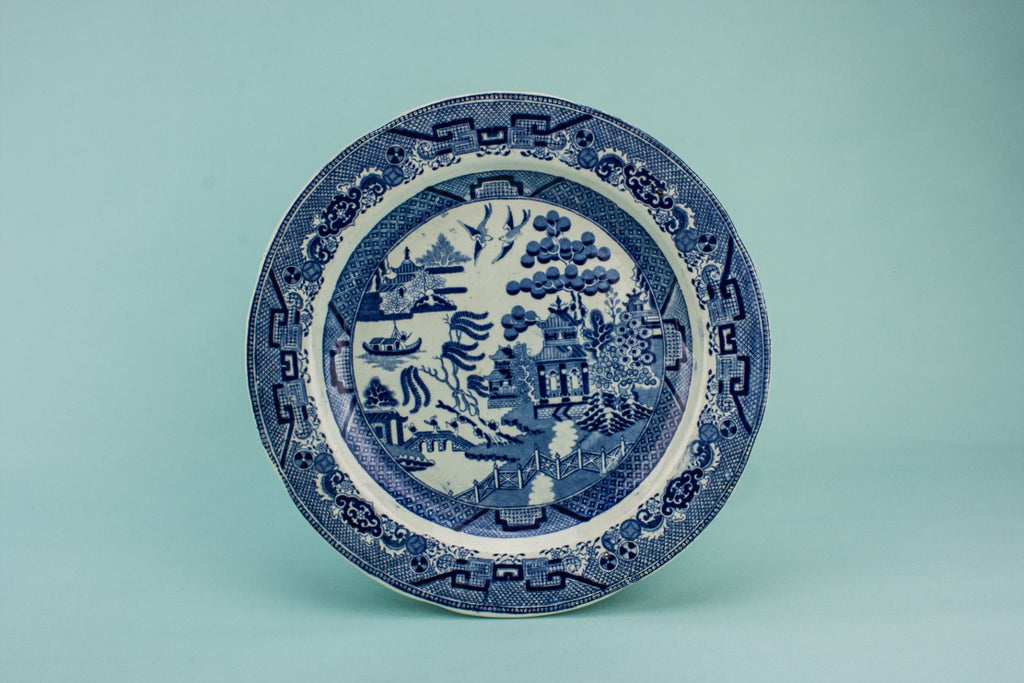 Victorian pottery dinner plate