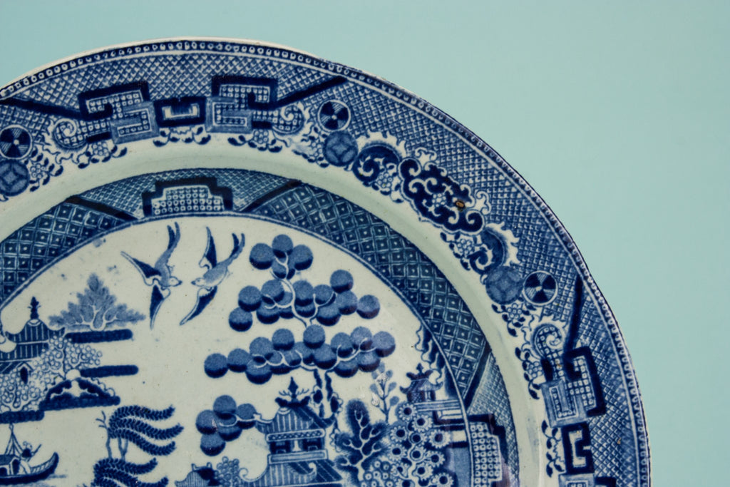 Victorian pottery dinner plate