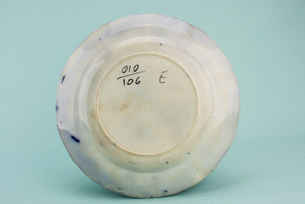 Blue and white serving bowl