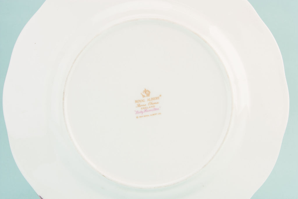 Retro bone china serving dish