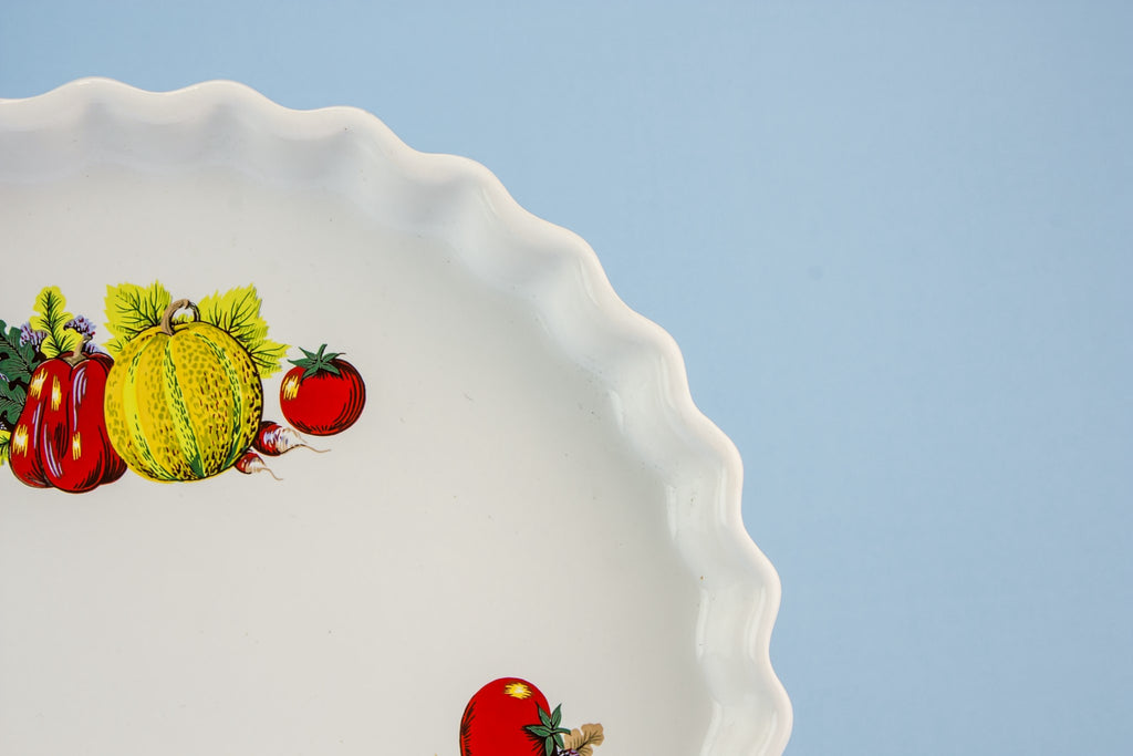 Retro pottery serving bowl