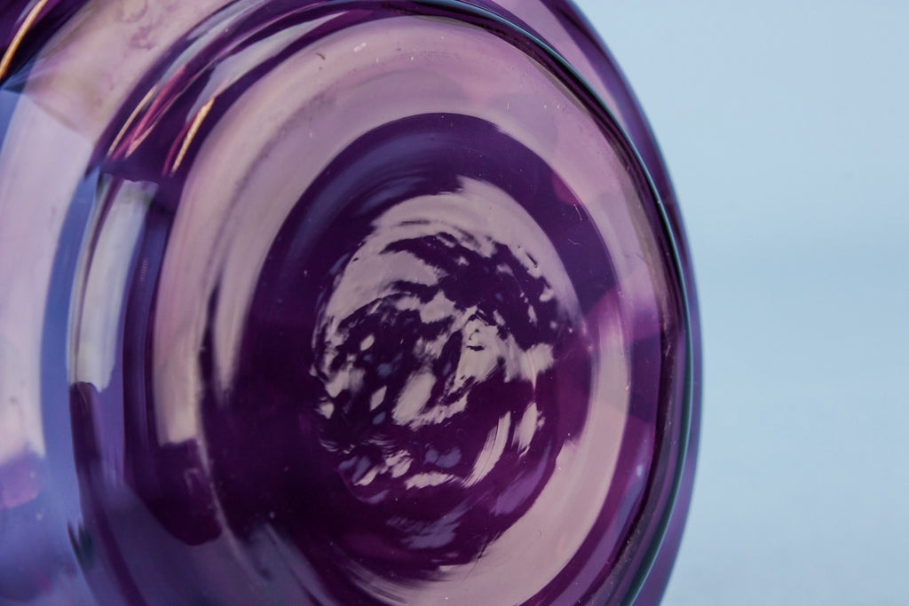 Purple glass jar