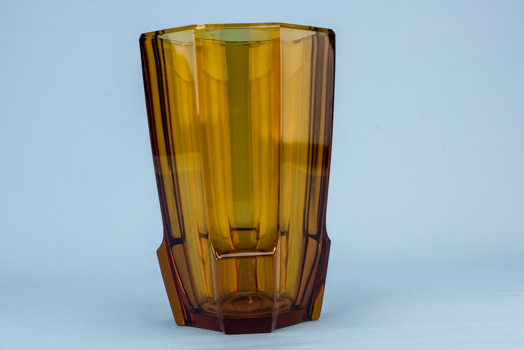 Glass Art Deco vase