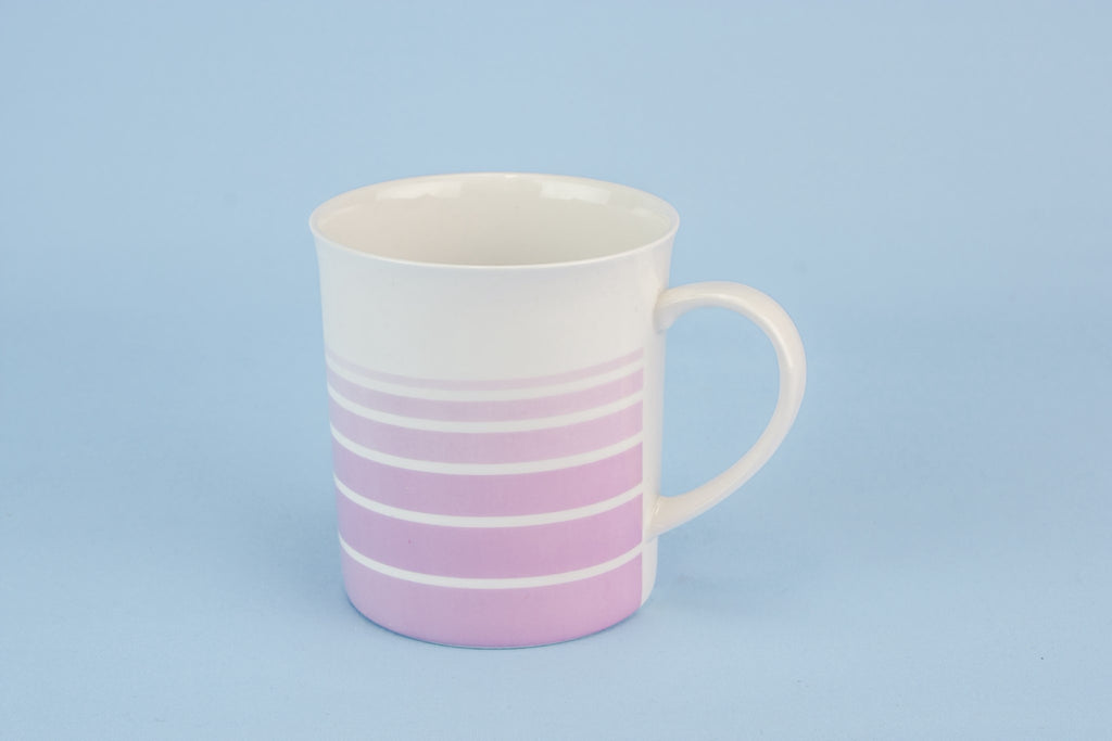 Pink bone china teacup