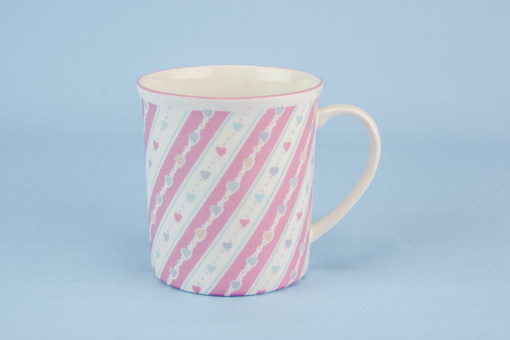 Pink bone china teacup