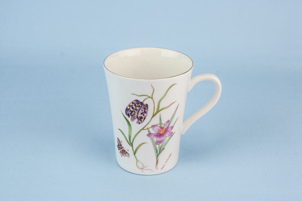 Bone china floral mug