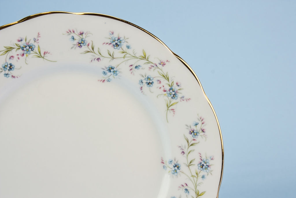 3 retro bone china plates