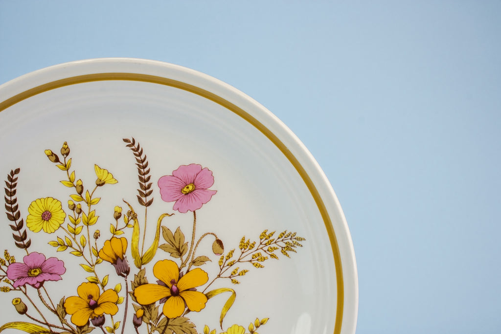 3 stoneware dinner plates