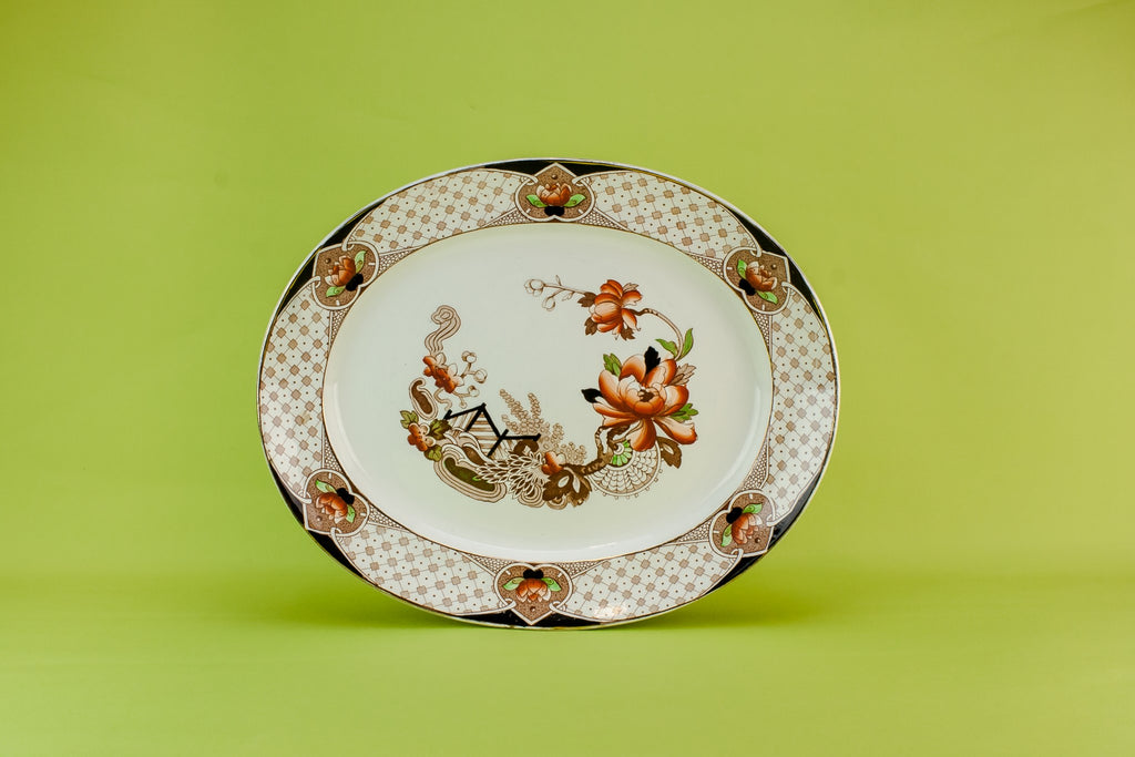 Large floral platter