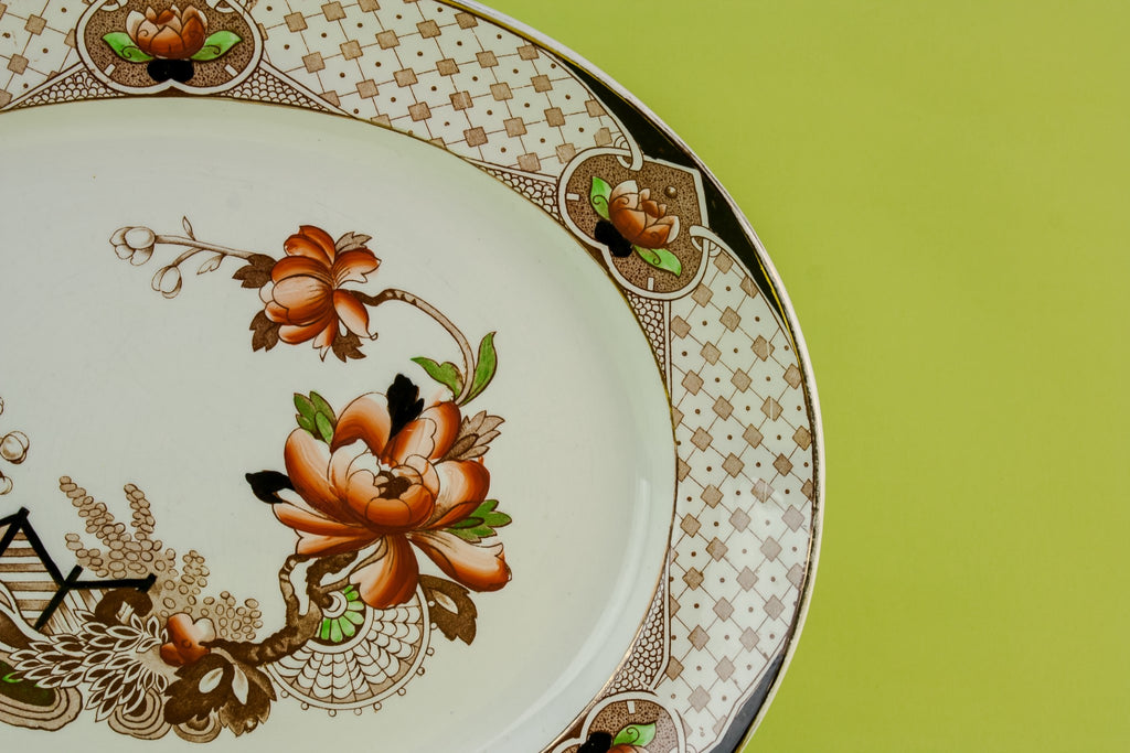 Large floral platter