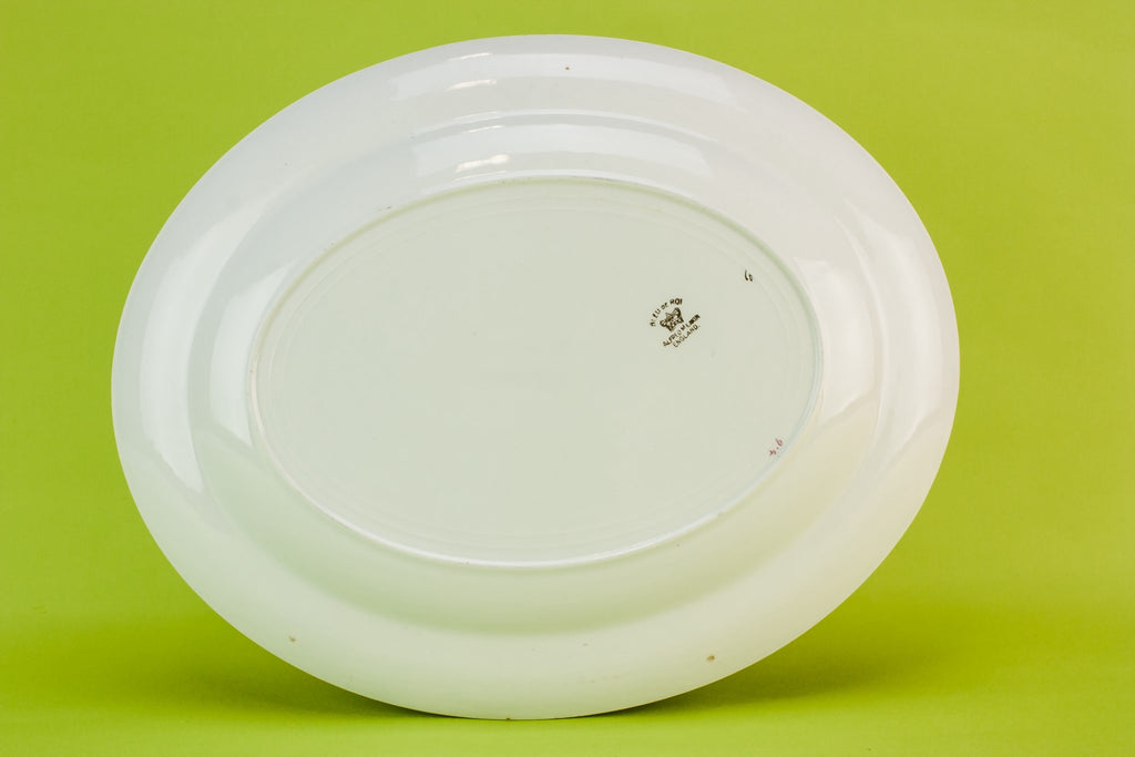 Blue and white platter