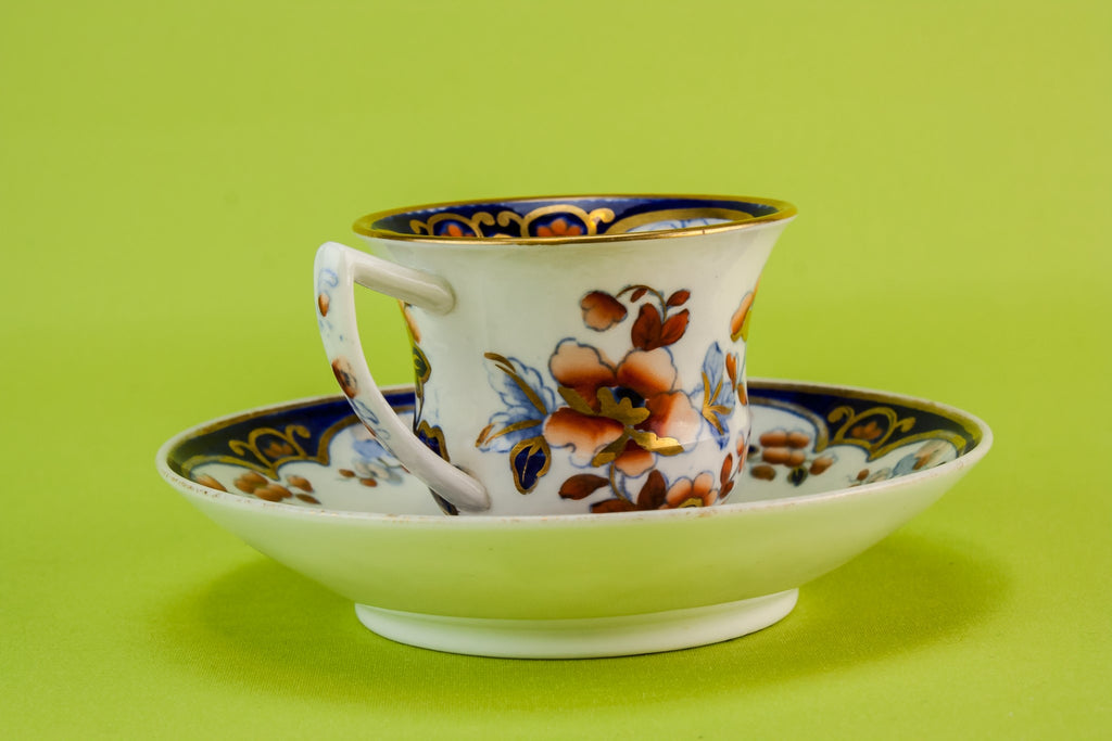 Floral coffee cup & saucer