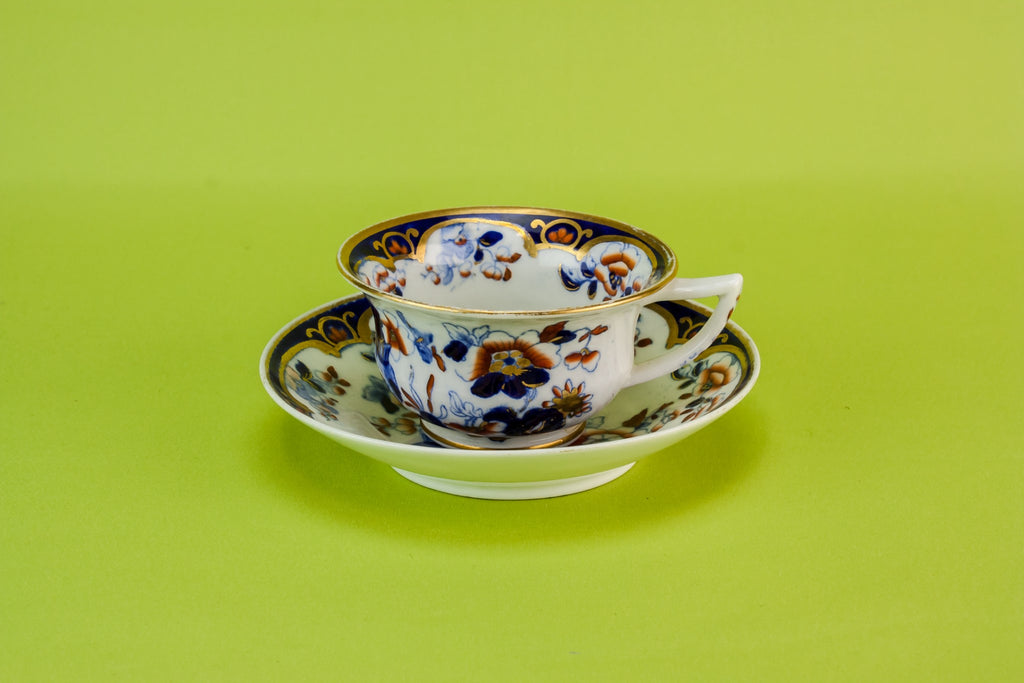 Floral teacup & saucer