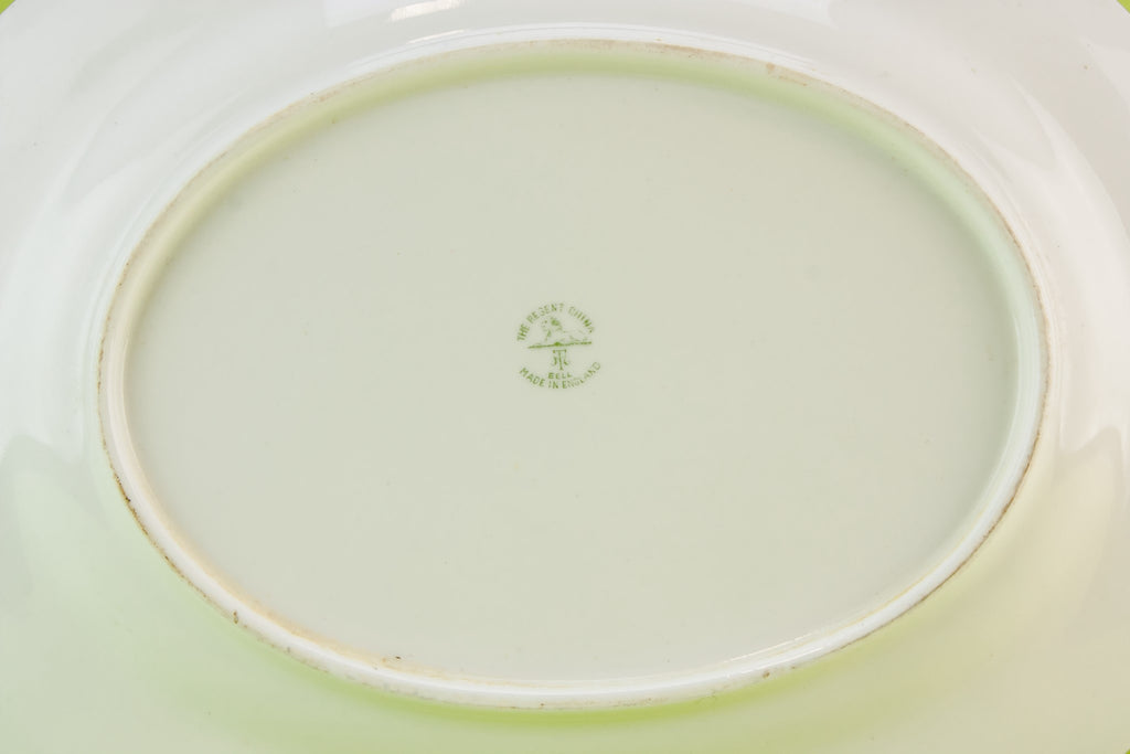 Blue and white platter