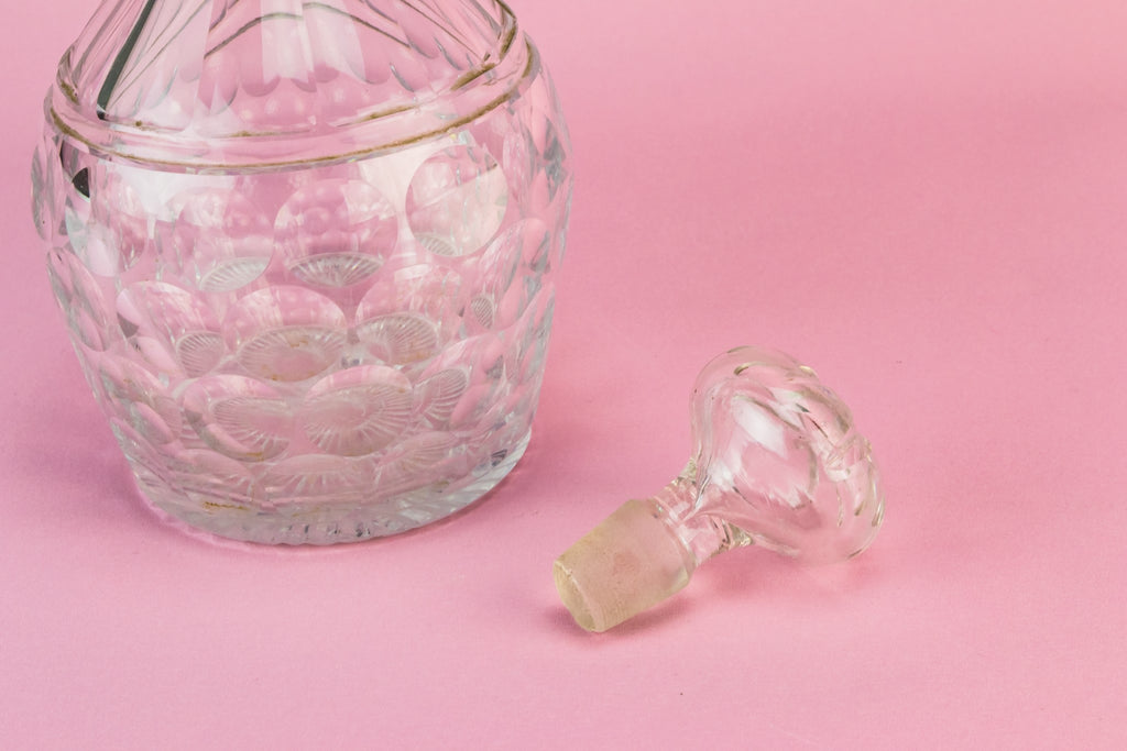 Cut glass port decanter