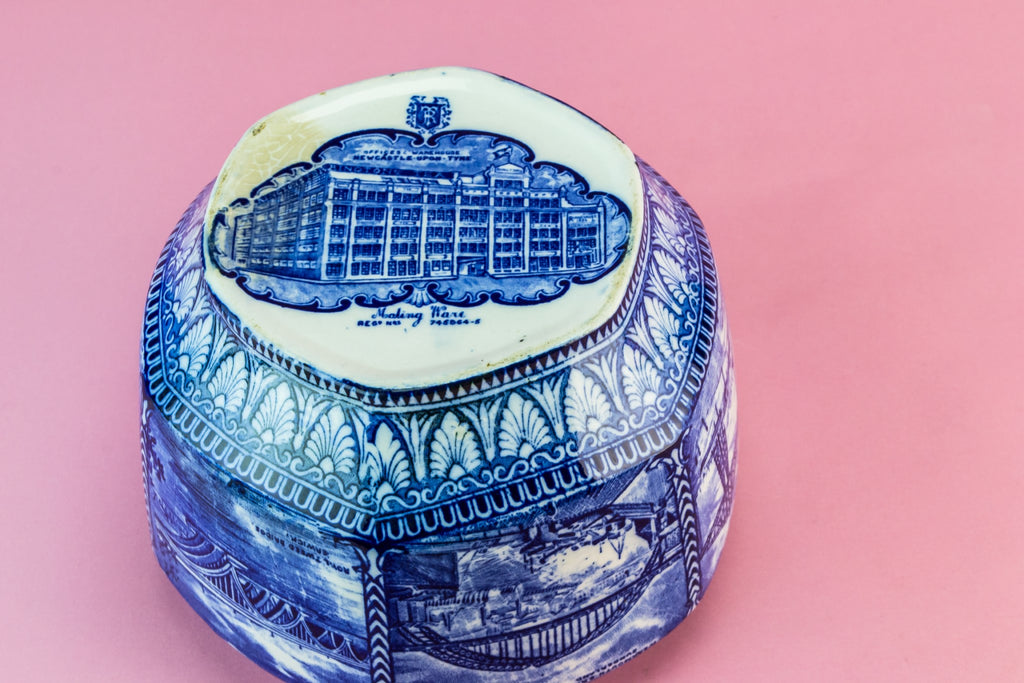 Blue tea storage jar