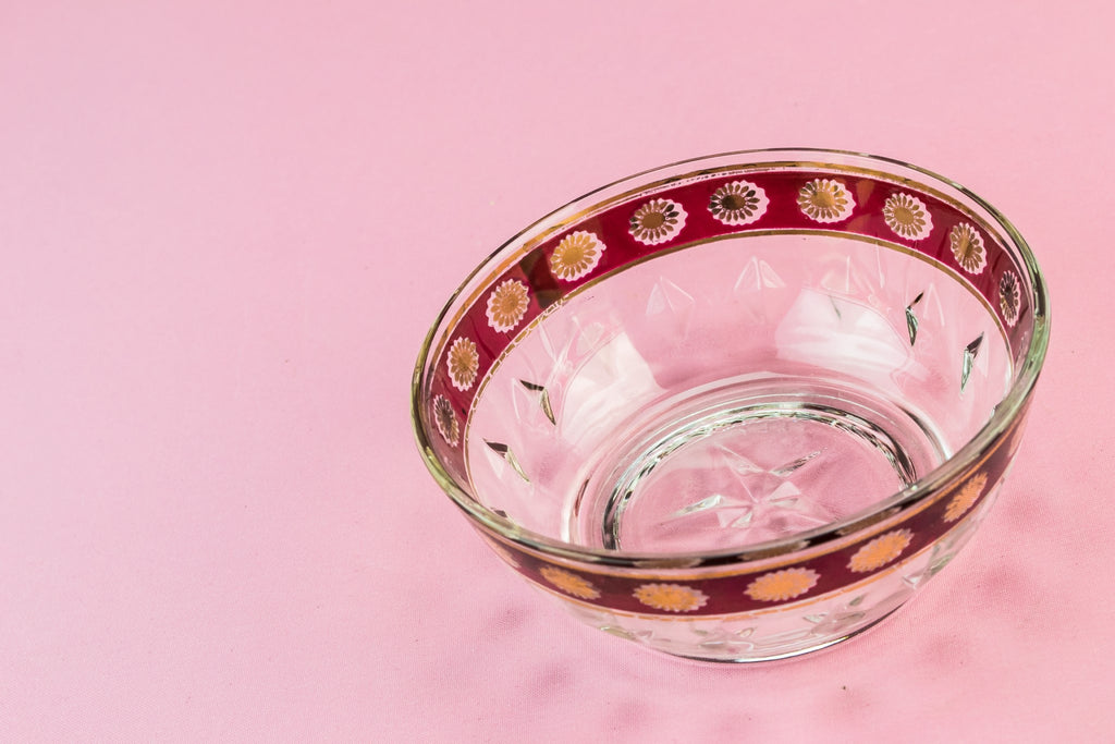 5 glass dessert bowls