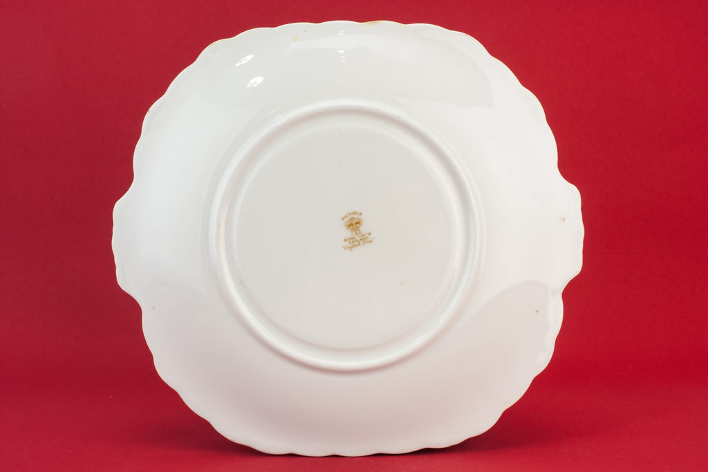 Bone china cake plate